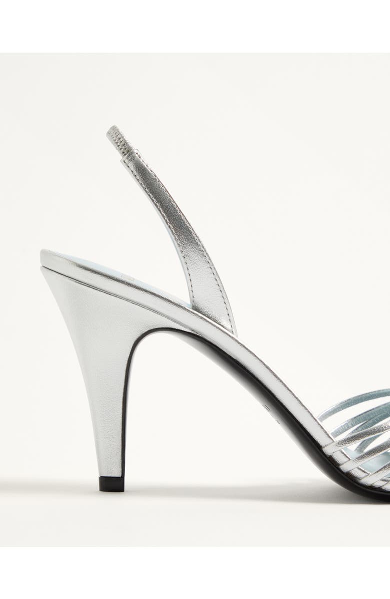 Valentino Garavani Royal Slingback Sandal, Alternate, color, Silver