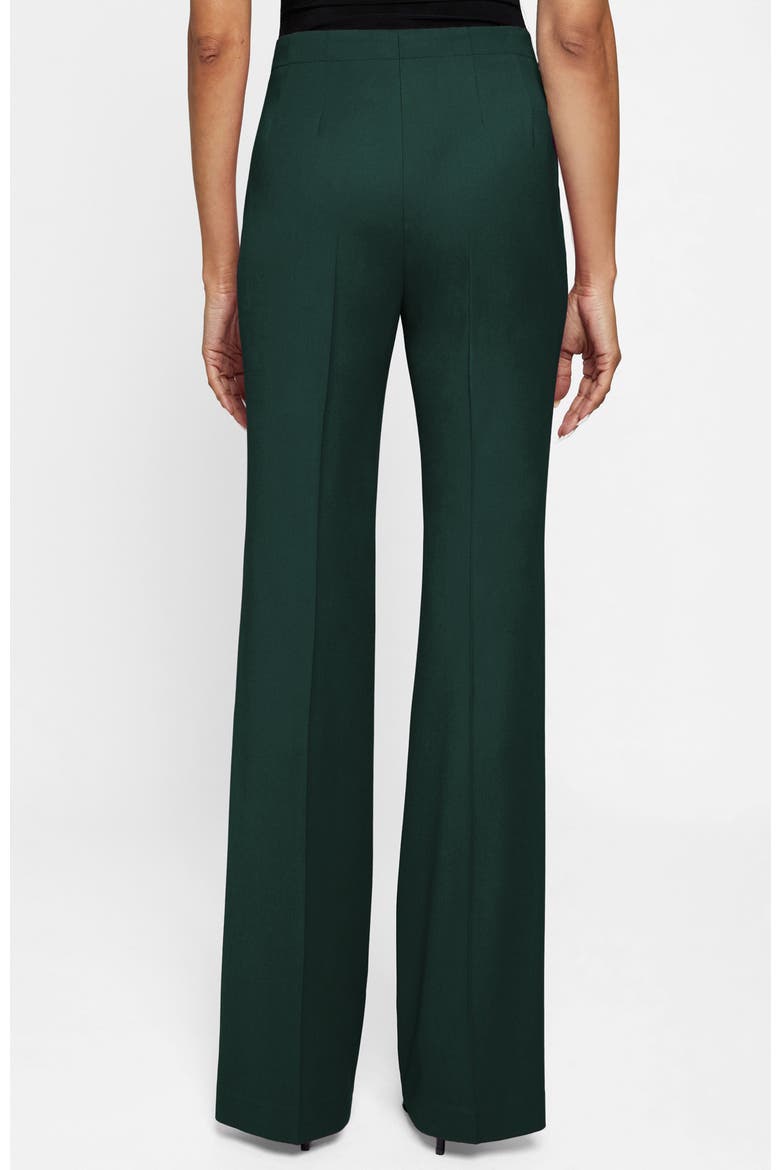 Beth Mid-Rise Flared Pant in Soft Stretch Twill, Alternate, color, Evergreen