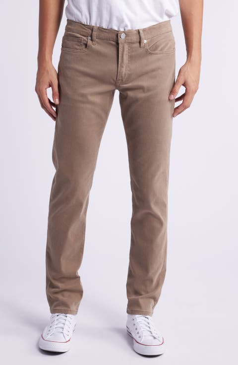 L'Homme Slim Fit Five-Pocket Twill Pants