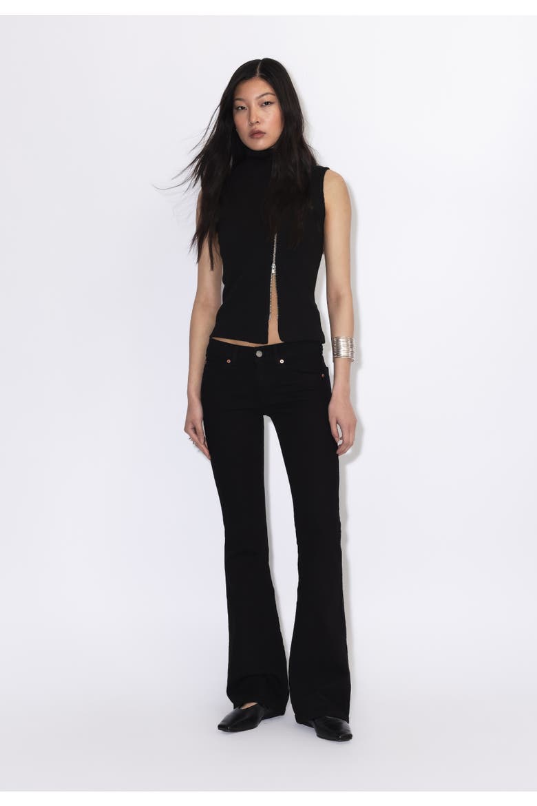 Kily Low Bootcut Jeans, Alternate, color, Solid black