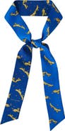 Lost Pattern "Journey" Silk Twill Skinny Scarf by SHANTALL LACAYO