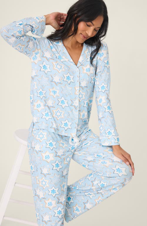 Pj Salvage You Had Me At Shalom Jersey Pajamas In Blue