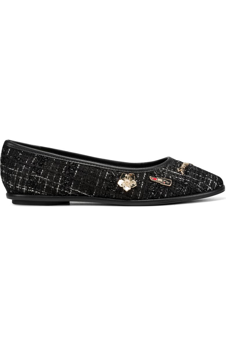 KARL LAGERFELD PARIS Vadelle Tweed Ballet Flat, Alternate, color,
