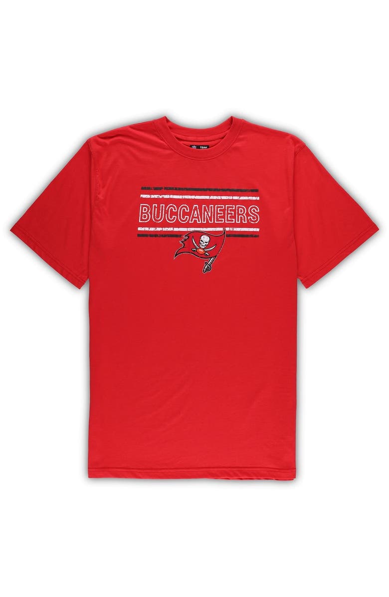 CONCEPTS SPORT Men's Concepts Sport Red/Black Tampa Bay Buccaneers Big & Tall Flannel Sleep Set, Alternate, color, 