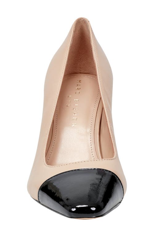 Marc Fisher Ltd Vernie Block Heel Pump In Natural