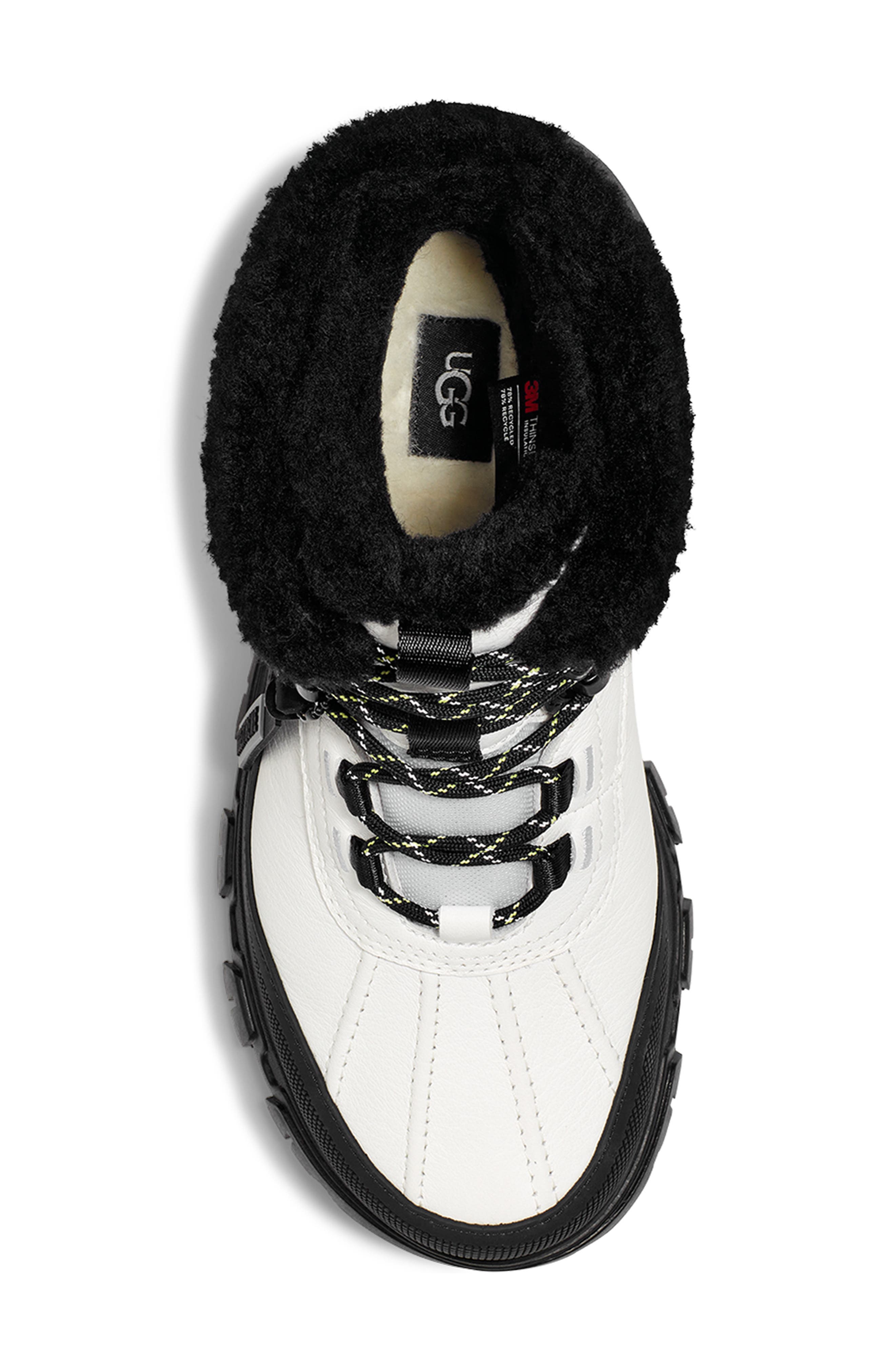 UGG<sup>®</sup> Adirondack Meridian Waterproof Hiking Boot, Alternate, color, White