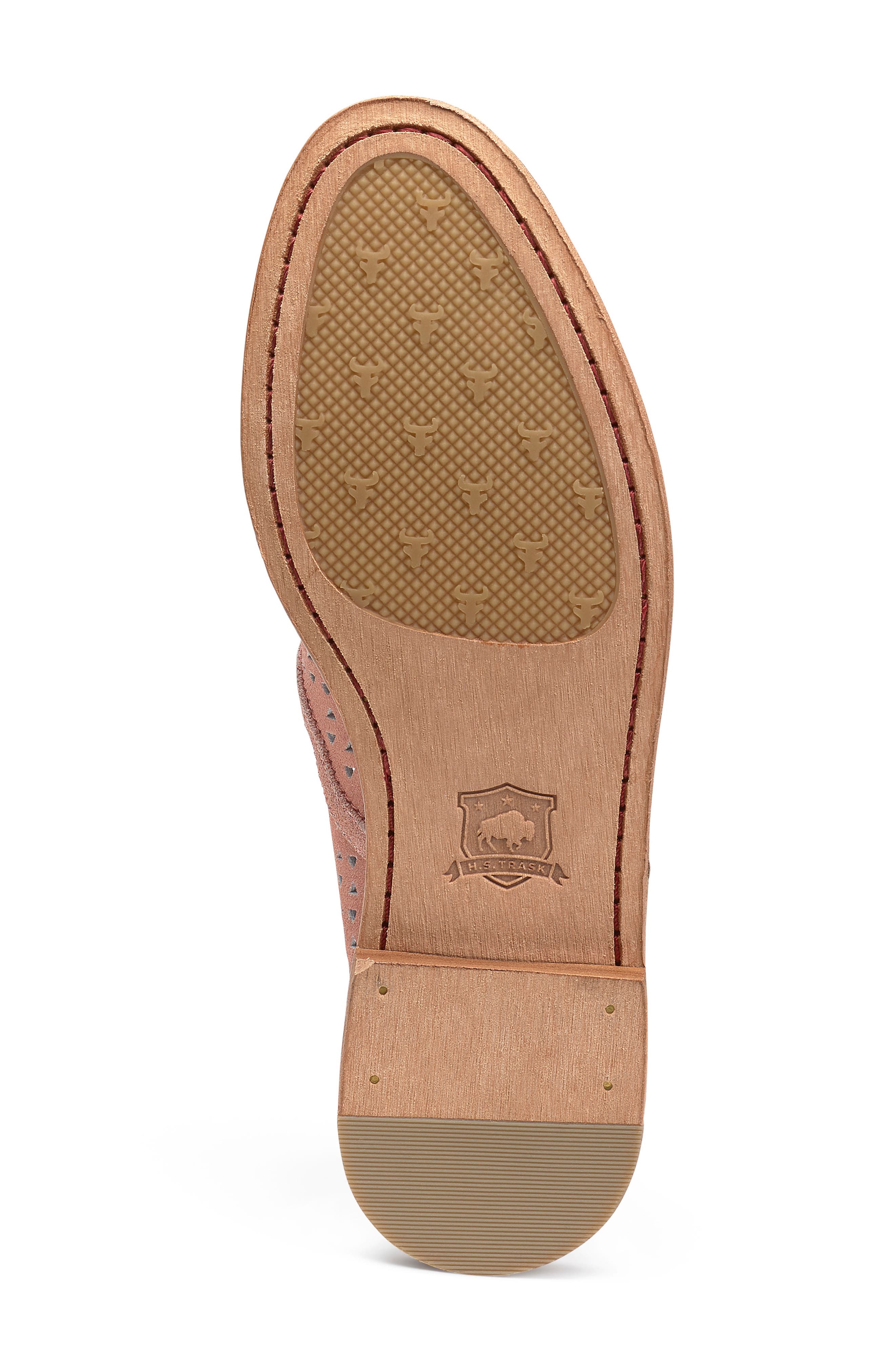 Ali Perforated Loafer, Alternate, color, CORAL SUEDE