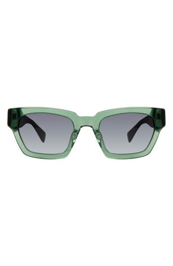Rag & Bone 51mm Rectangle Sunglasses In Green
