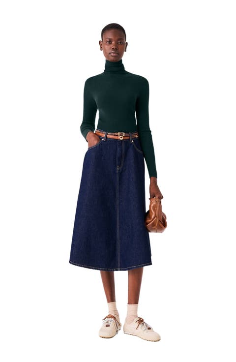 Second-skin high-neck sweater