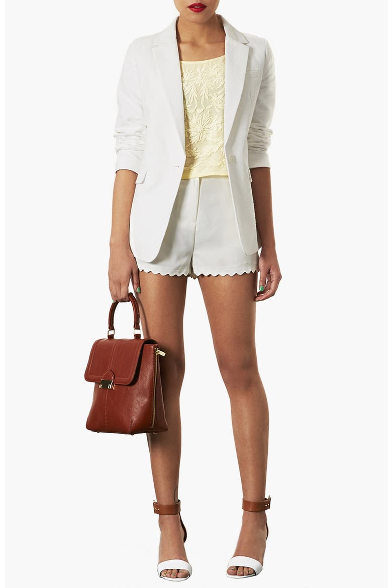 Textured Blazer, Alternate, color, WHITE