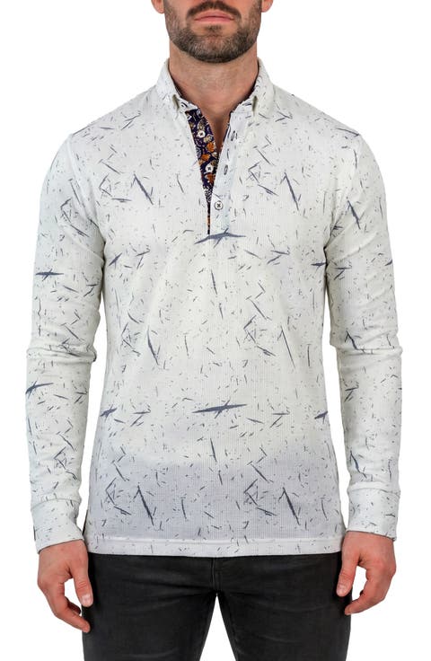 Anima Long Sleeve Knit Polo