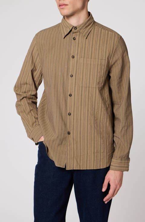Regular Fit Striped Cotton Shirt