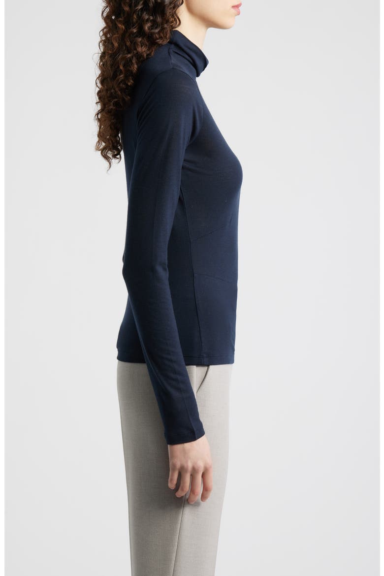 Elavu Turtleneck Top, Alternate, color, SKY CAPTAIN