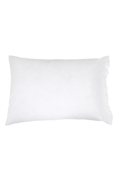 Pom Pom At Home Audrey Ruffle Percale Pillow Sham In White
