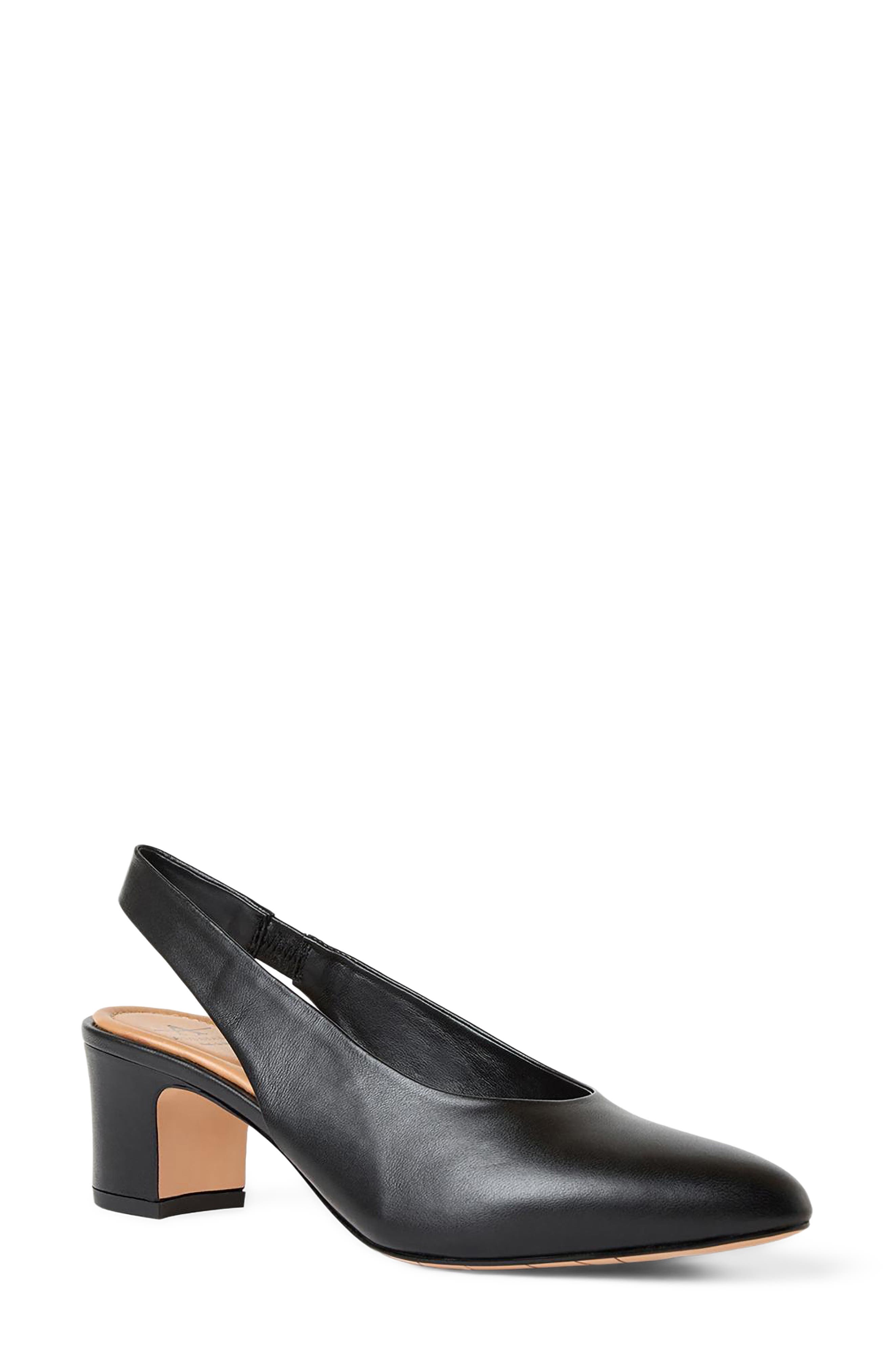 Aquatalia Trevi Slingback Pump, Main, color, Black Leather