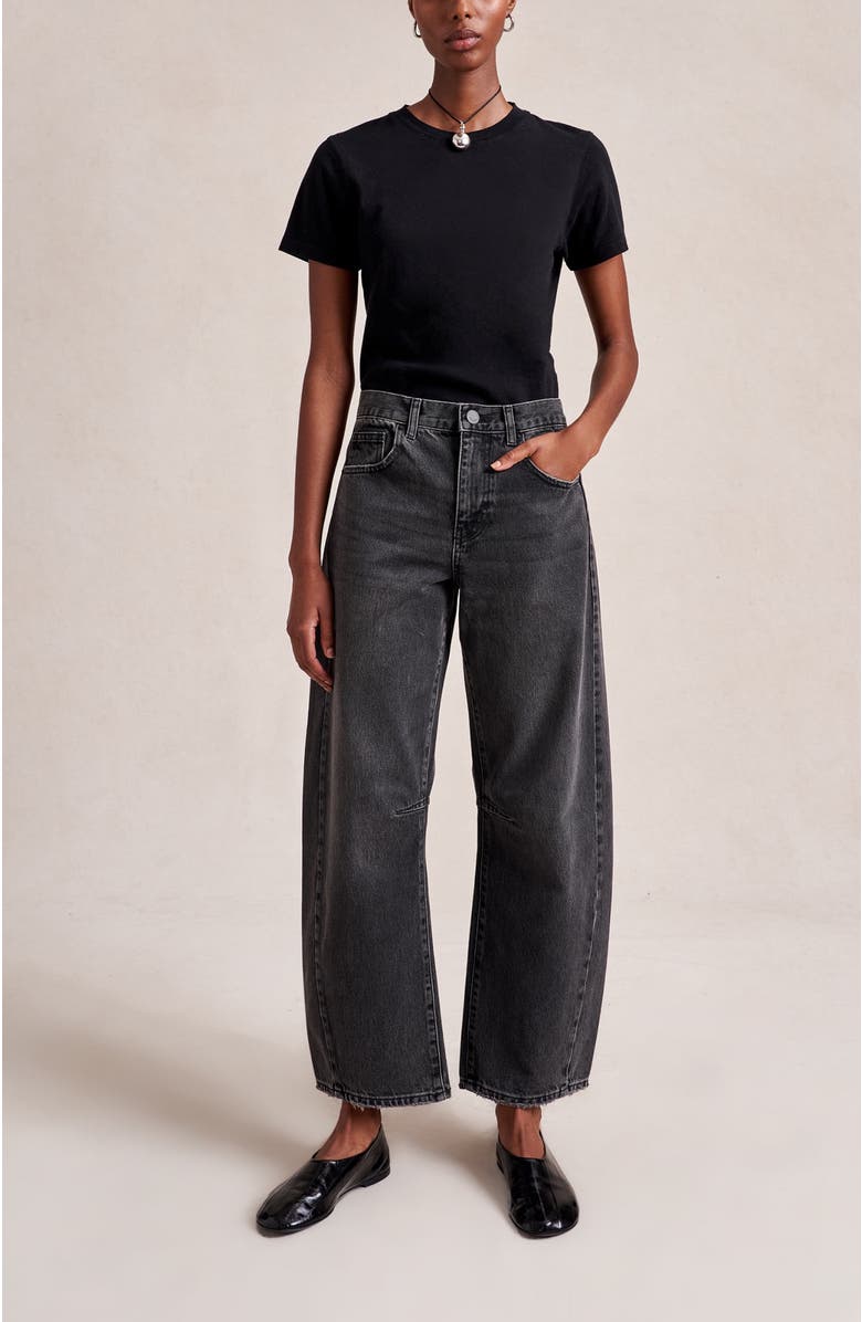 La Ligne Megalyn Mega Barrel Jean, Alternate, color, Fred