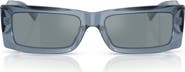 Jimmy Choo Lennon 54mm Polarized Rectangular Sunglasses