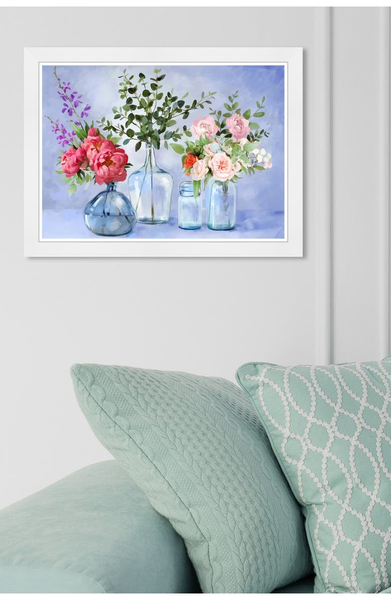 Wynwood Studio Glassy Lavender Flowers Framed Art, Alternate, color,