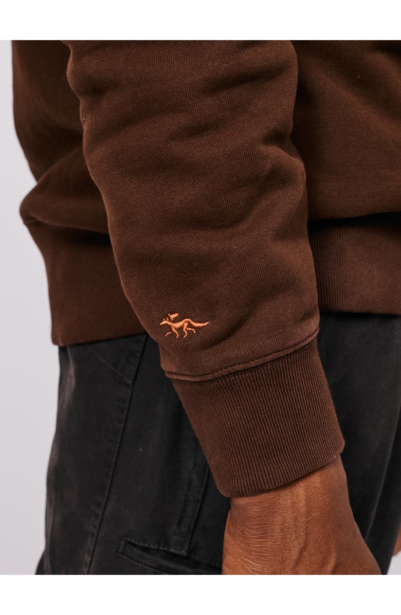 Aubin Vestry Crew Neck Sweatshirt, Alternate, color, Chocolate