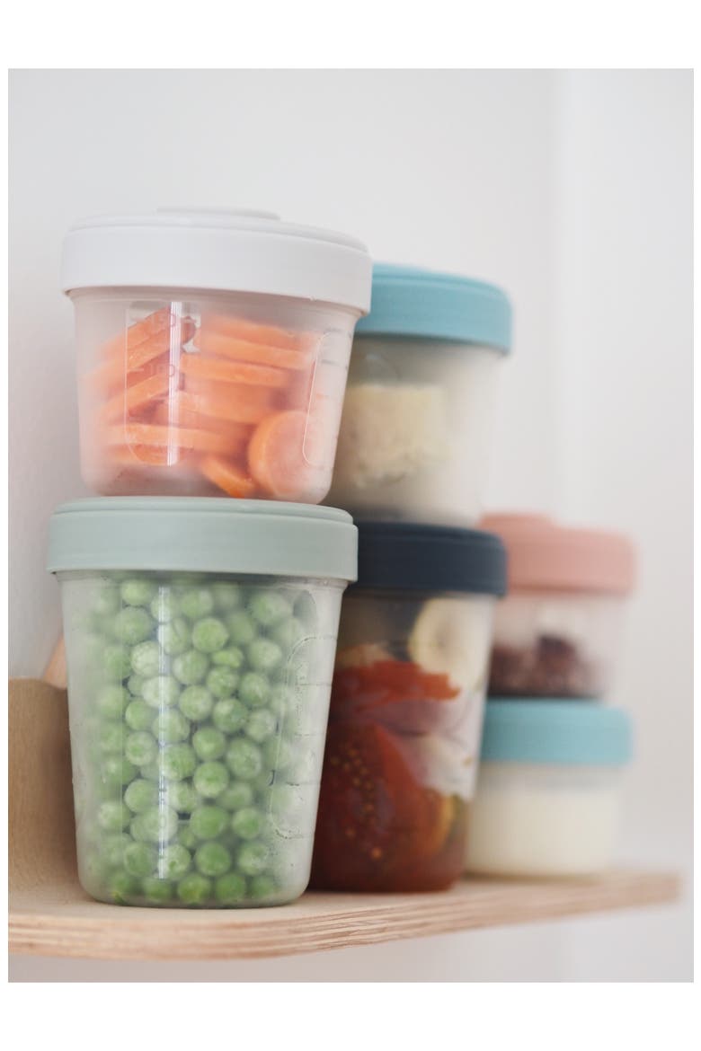 12-Piece Clip Portion Container & Spoon Set, Alternate, color, EUCALYPTUS