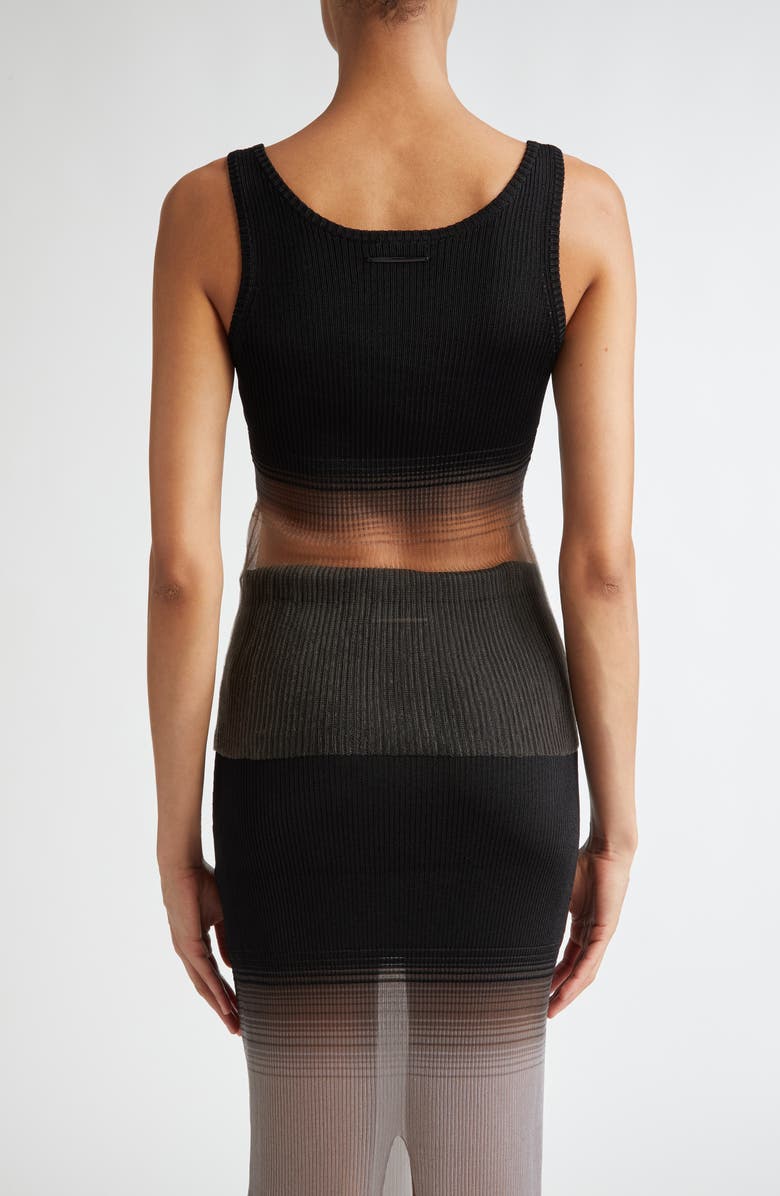 GRACE LING Evanescent Semisheer Rib Sweater Tank, Alternate, color, 