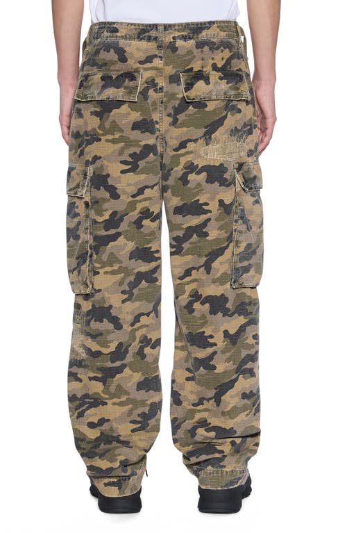 Ksubi Troop Camouflage Cargo Trousers In Green