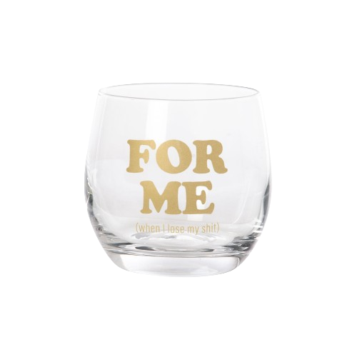 Totalee Gift For Me/you Mini Glasses Set Of 2 Glass Clear 10 oz In Transparent
