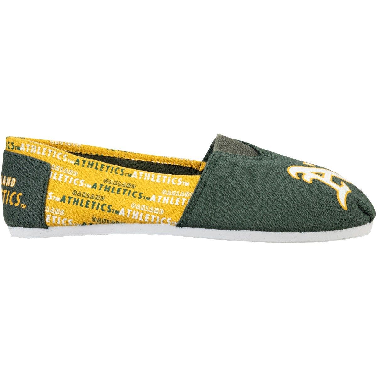 FOCO Women's Oakland Athletics Side Wordmark Canvas Shoes, Alternate, color, 