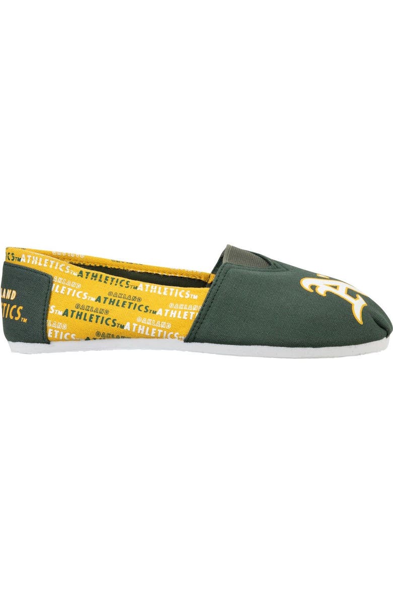 FOCO Women's Oakland Athletics Side Wordmark Canvas Shoes, Alternate, color,