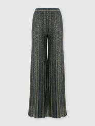 Missoni Ribbed Palazzo Trousers With Sequins