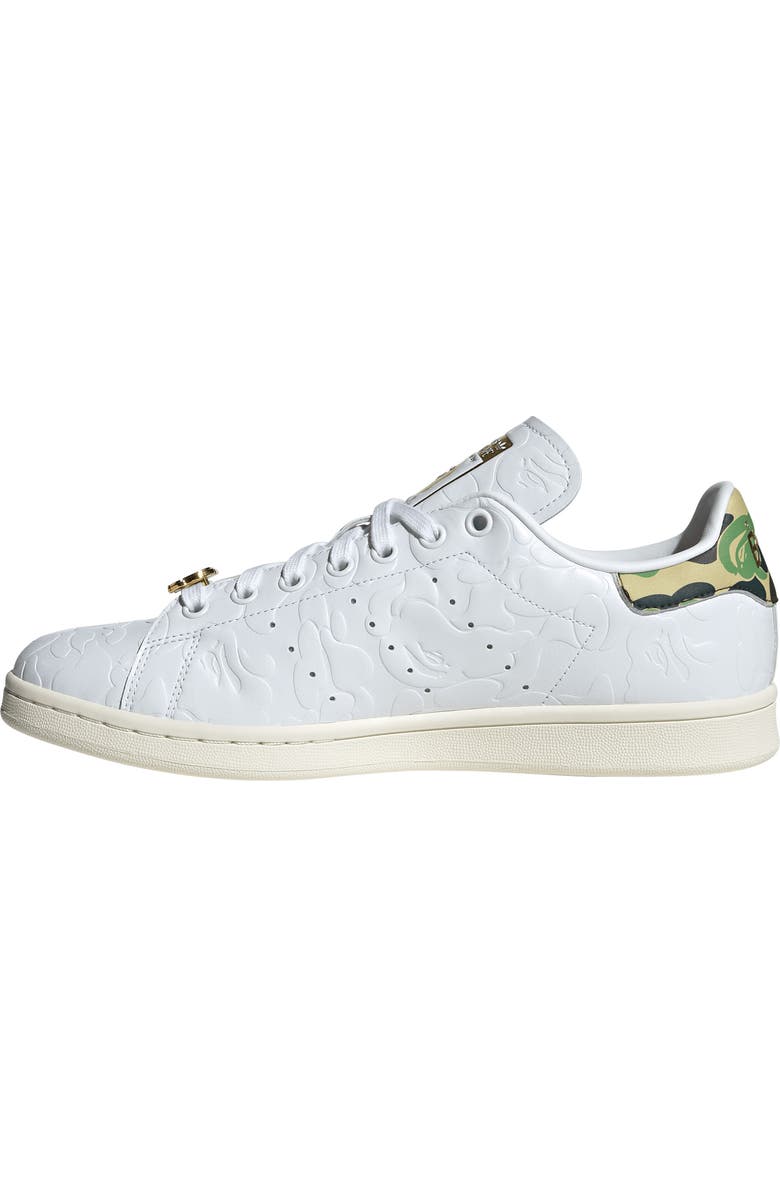 adidas x BAPE Stan Smith Sneaker, Alternate, color, White