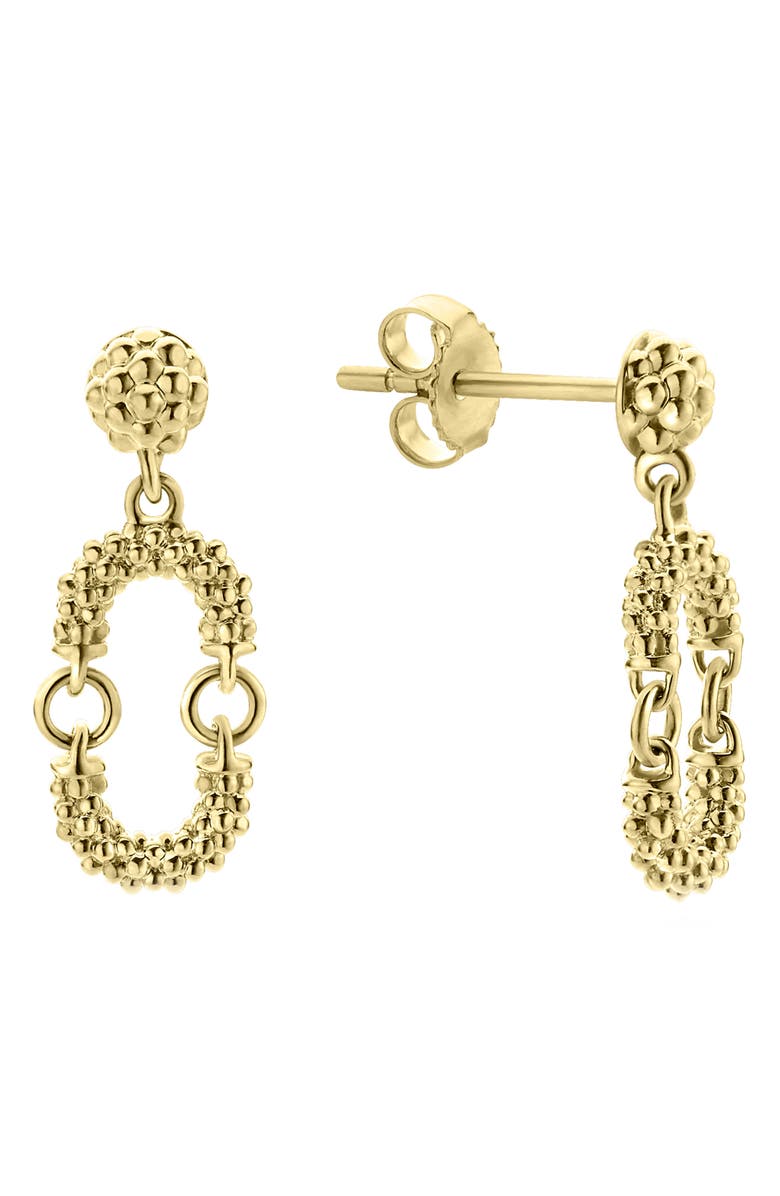 LAGOS Oval Drop Earrings, Alternate, color, Gold