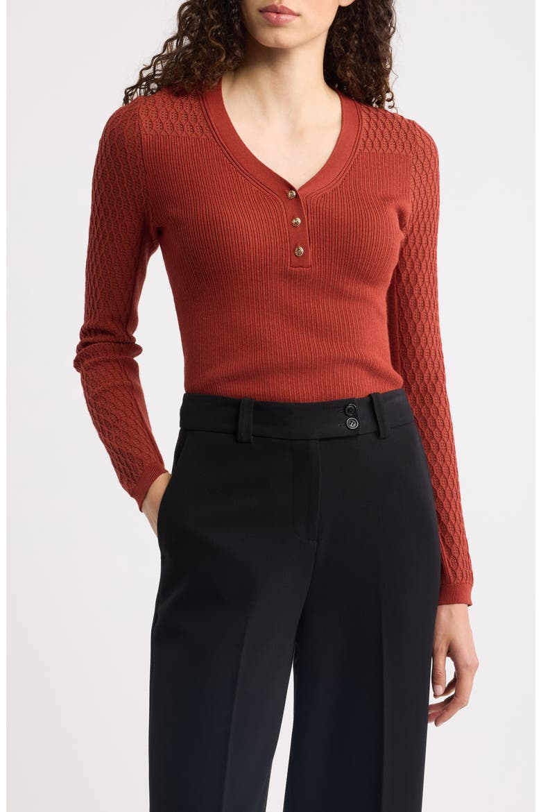 The Yusra V-Neck Sweater, Main, color, TOASTED SAFFRON