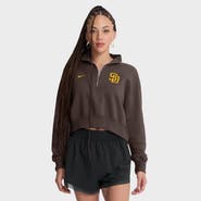 Nike Women's Nike Brown San Diego Padres Primetime Phoenix Fleece Half-Zip Sweatshirt
