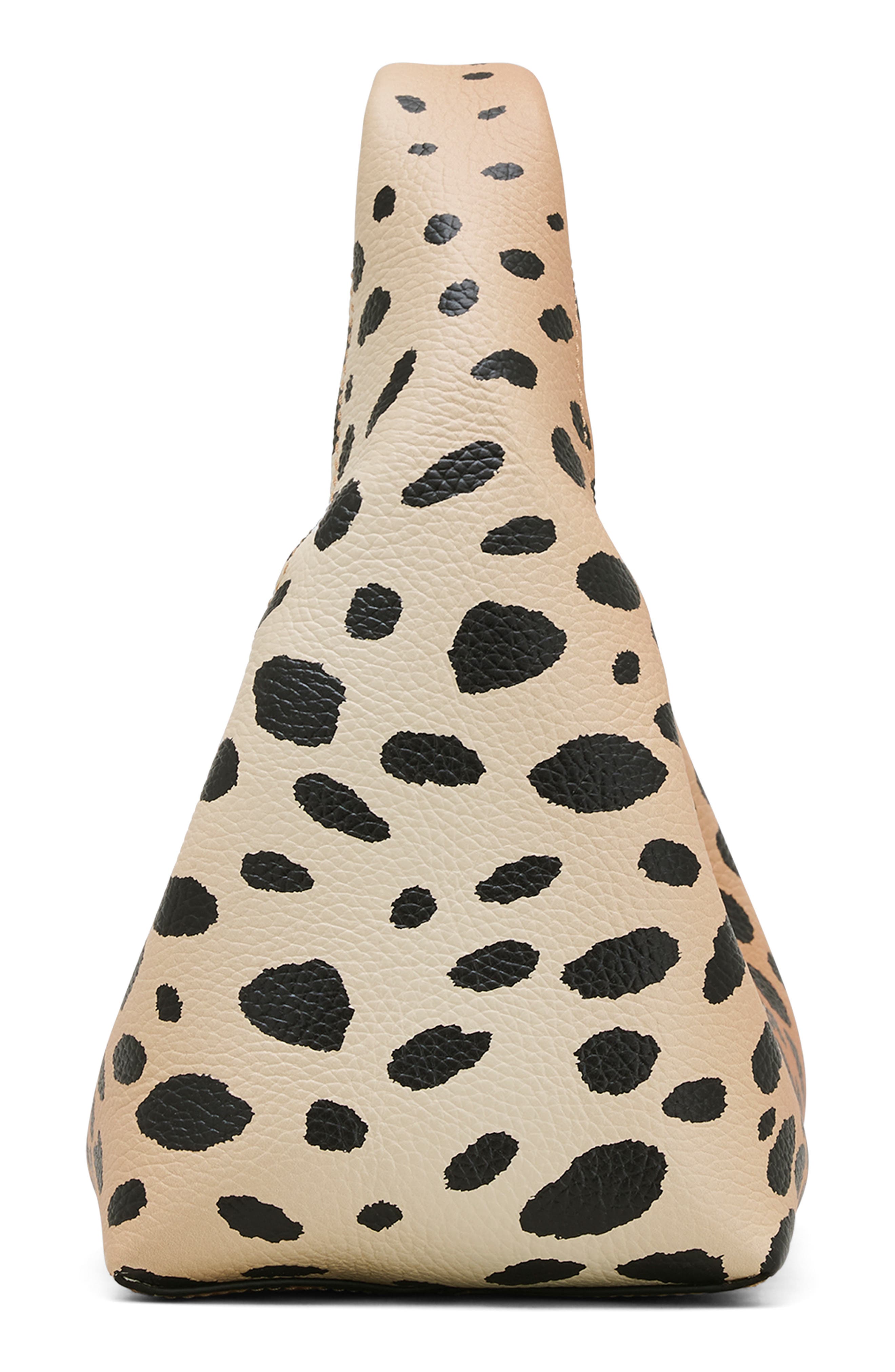 The Mini Leather Sack Bag, Alternate, color, LEOPARD