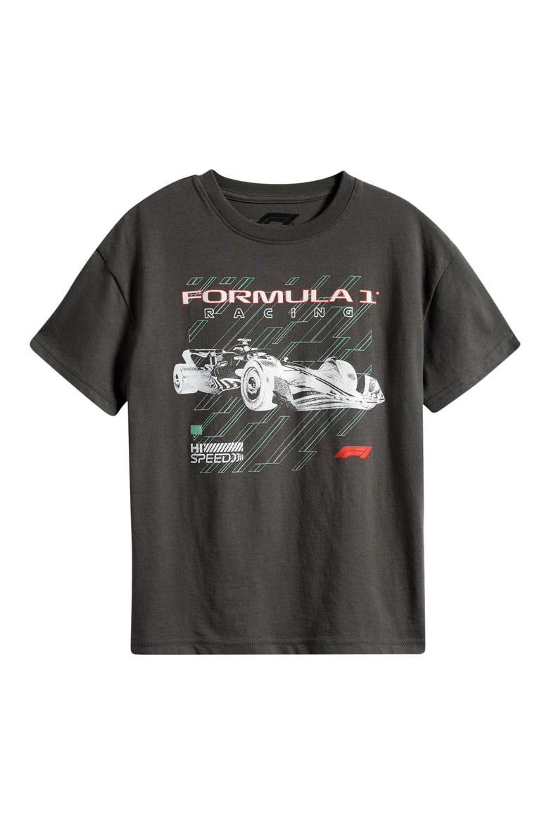 Kids' F1 Final Lap Graphic T-Shirt, Main, color, BLACK