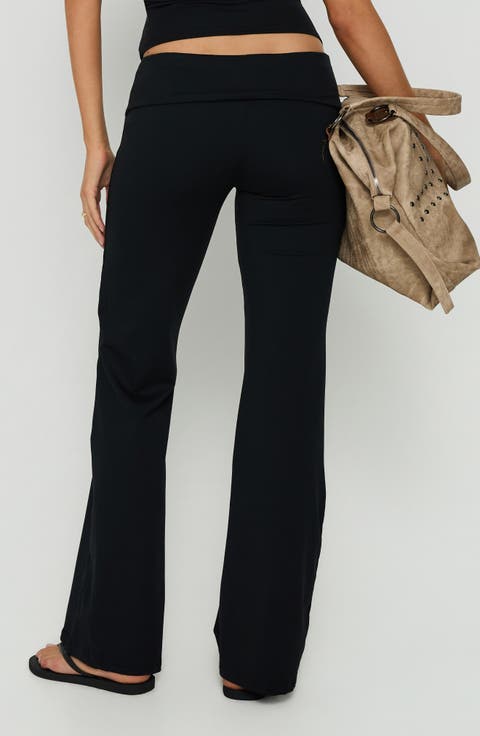 Daily Define Foldover Waist Straight Leg Pants