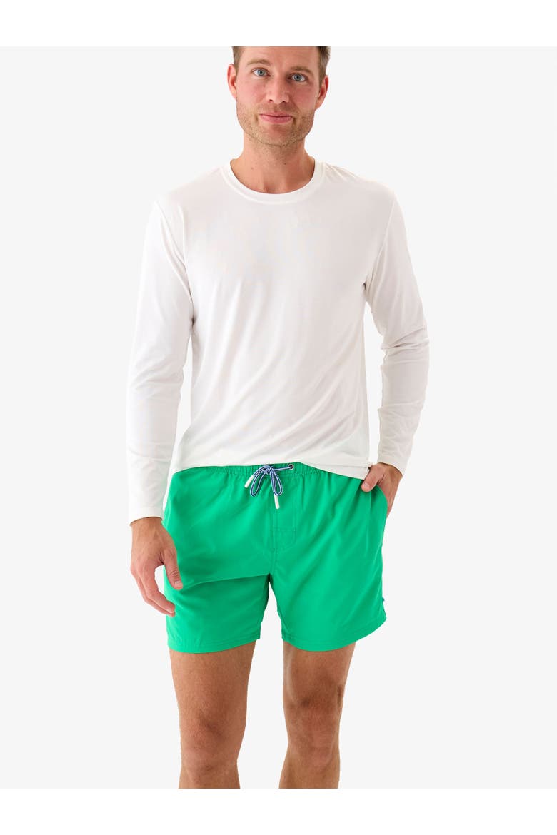 Men's UPF50+ Color Changing Performance Hybrid Swim Trunks, Alternate, color, Bright Green Gators