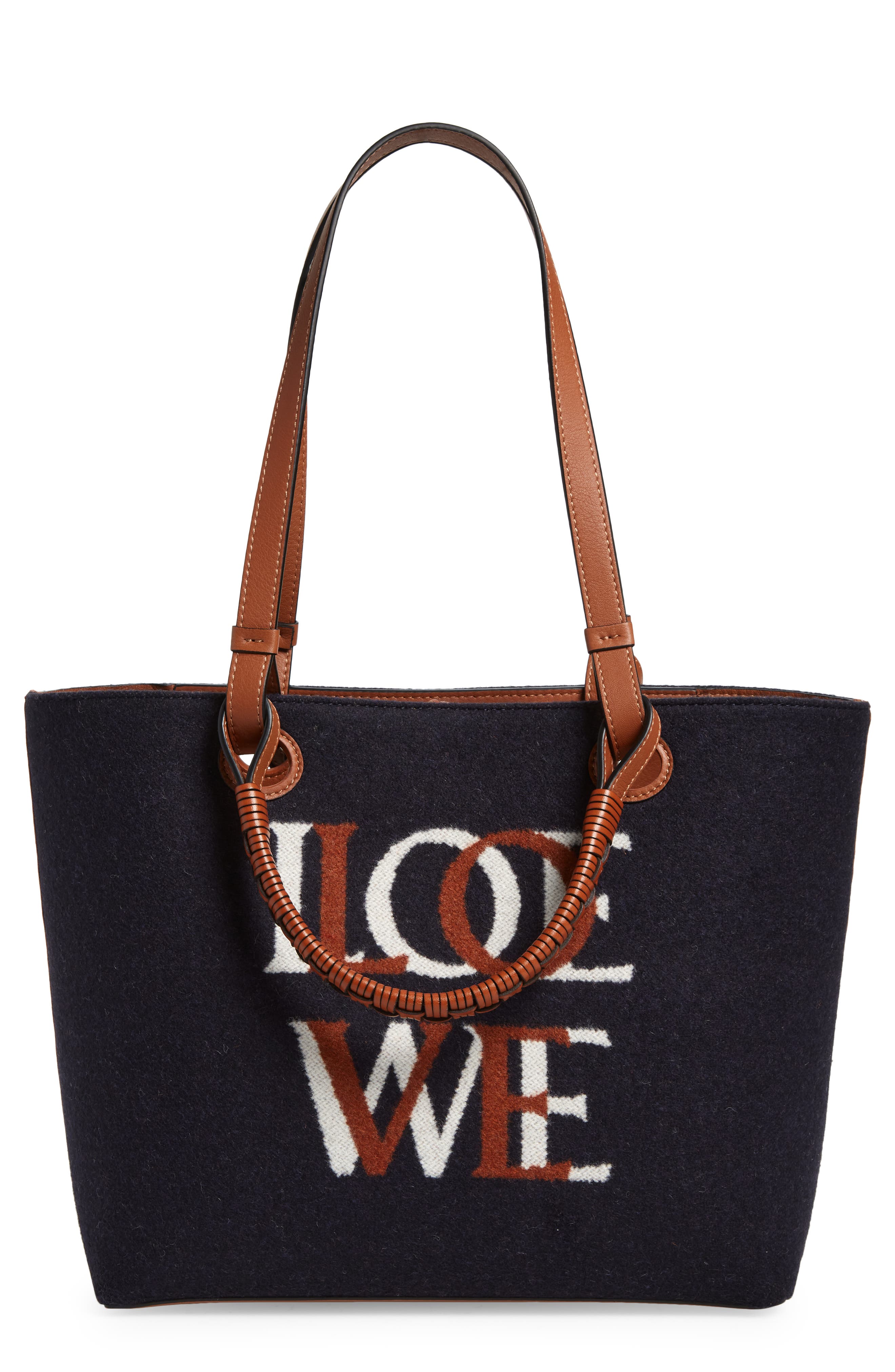 Loewe ANAGRAM TOTE LOVE SMALL BAG, Main, color, 