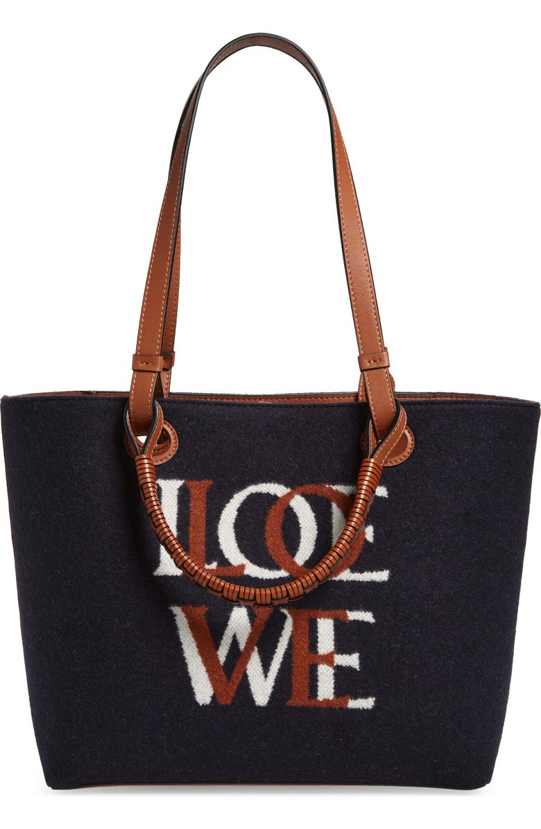 Loewe ANAGRAM TOTE LOVE SMALL BAG, Main, color,