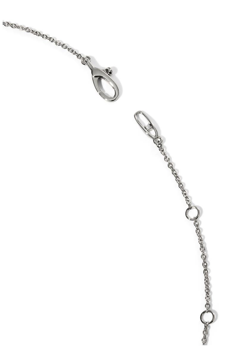 Mama Charm Necklace, Alternate, color, RHODIUM