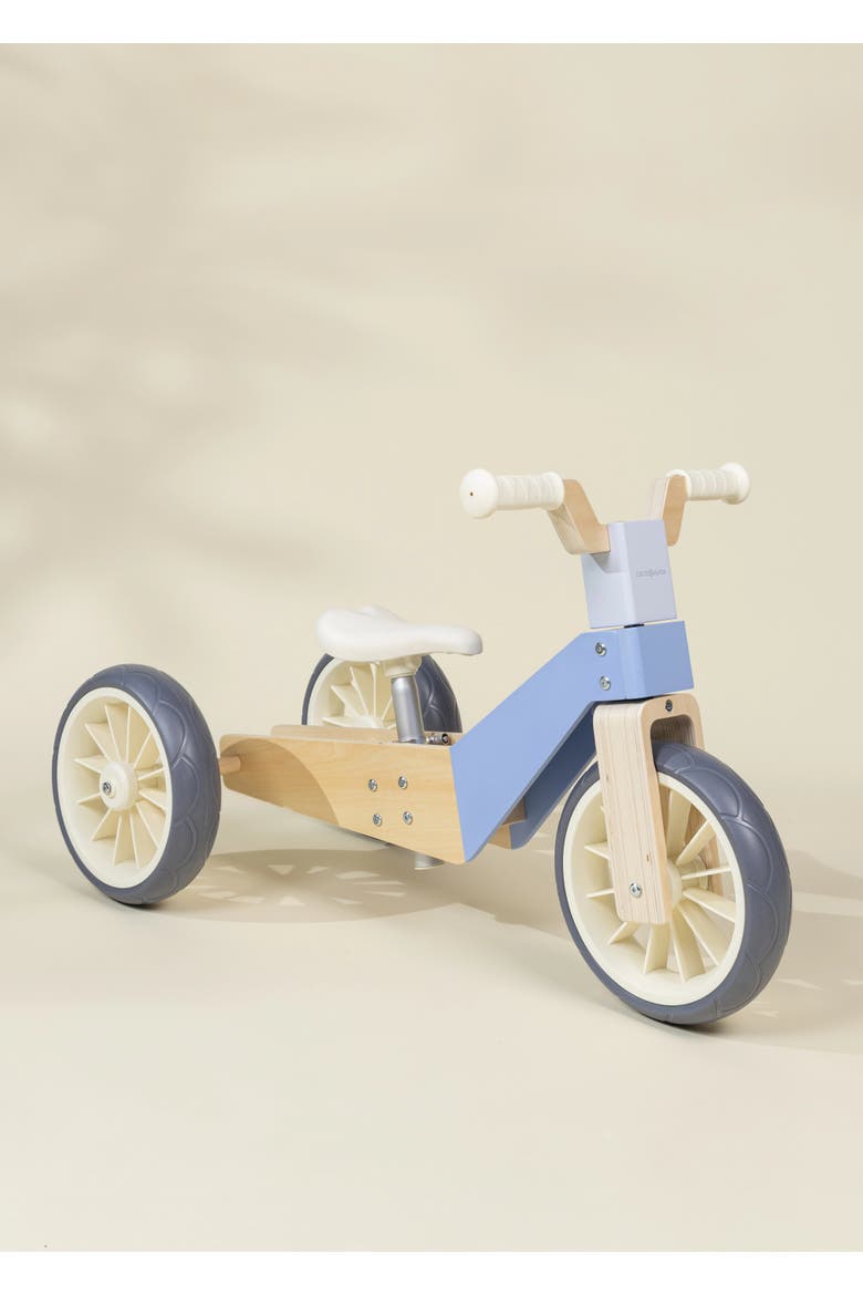 Evolutive Wooden Balance Bike - 3 in 2, Alternate, color, Ocean