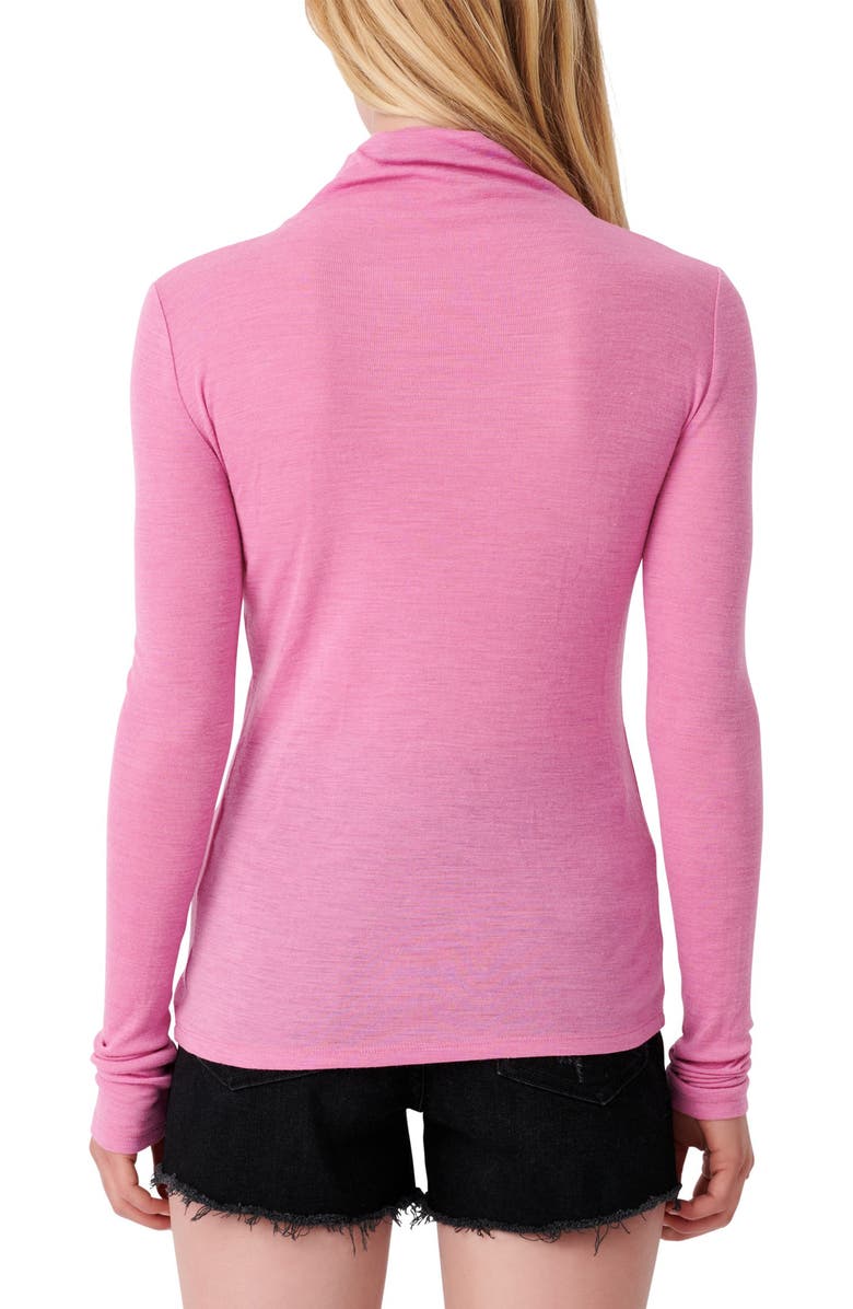 maje Wool Blend Turtleneck Top, Alternate, color,