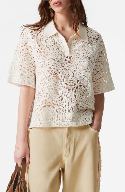 & Other Stories Paisley Wool & Cotton Polo