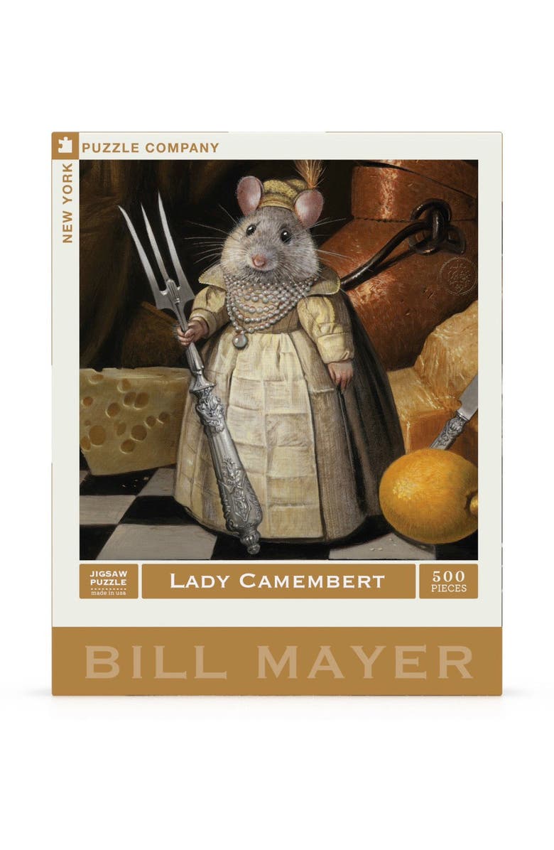 NEW YORK PUZZLE COMPANY Lady Camembert 500 Piece Puzzle, Main, color, NO COLOR