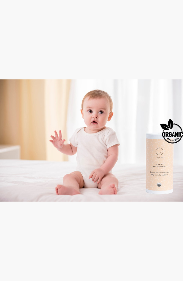 Lizush ORGANIC BABY POWDER Talc Free, Alternate, color, NO COLOR