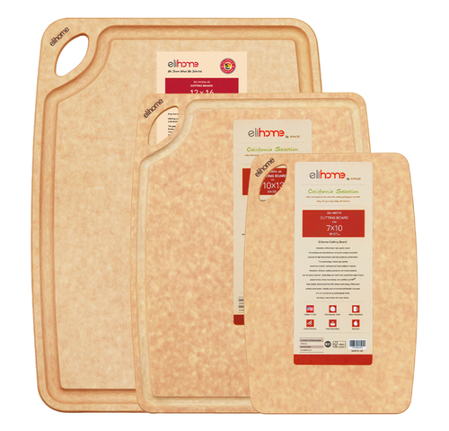 Eli Home Classic Series 3 Piece Cutting Board Set In Brown