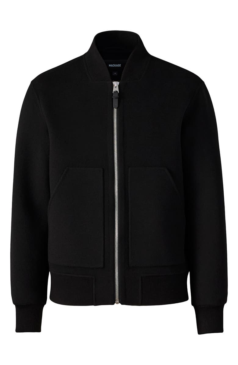 Mackage Emilio Water Repellent Wool Double Face Bomber Jacket, Alternate, color, 