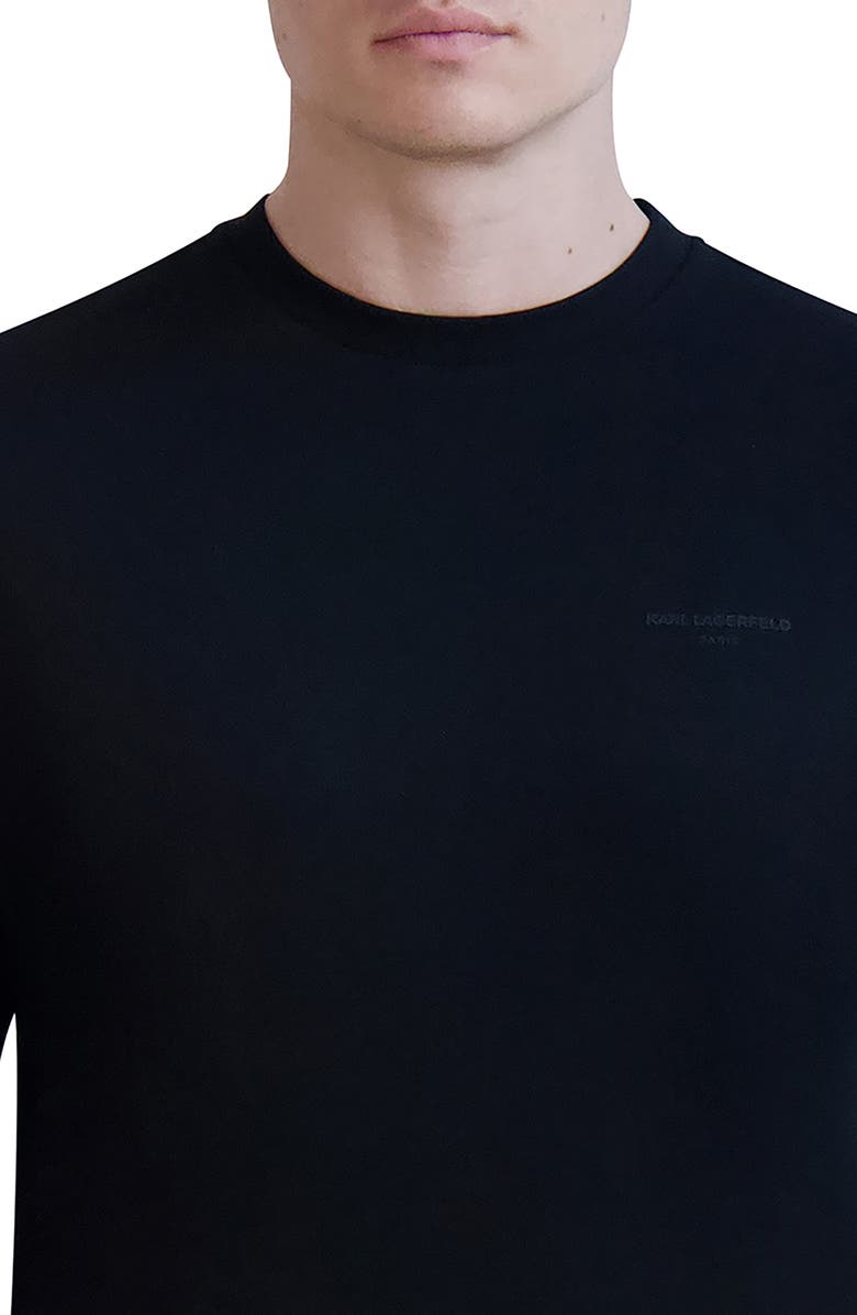 KARL LAGERFELD PARIS Logo Cotton T-Shirt, Alternate, color,