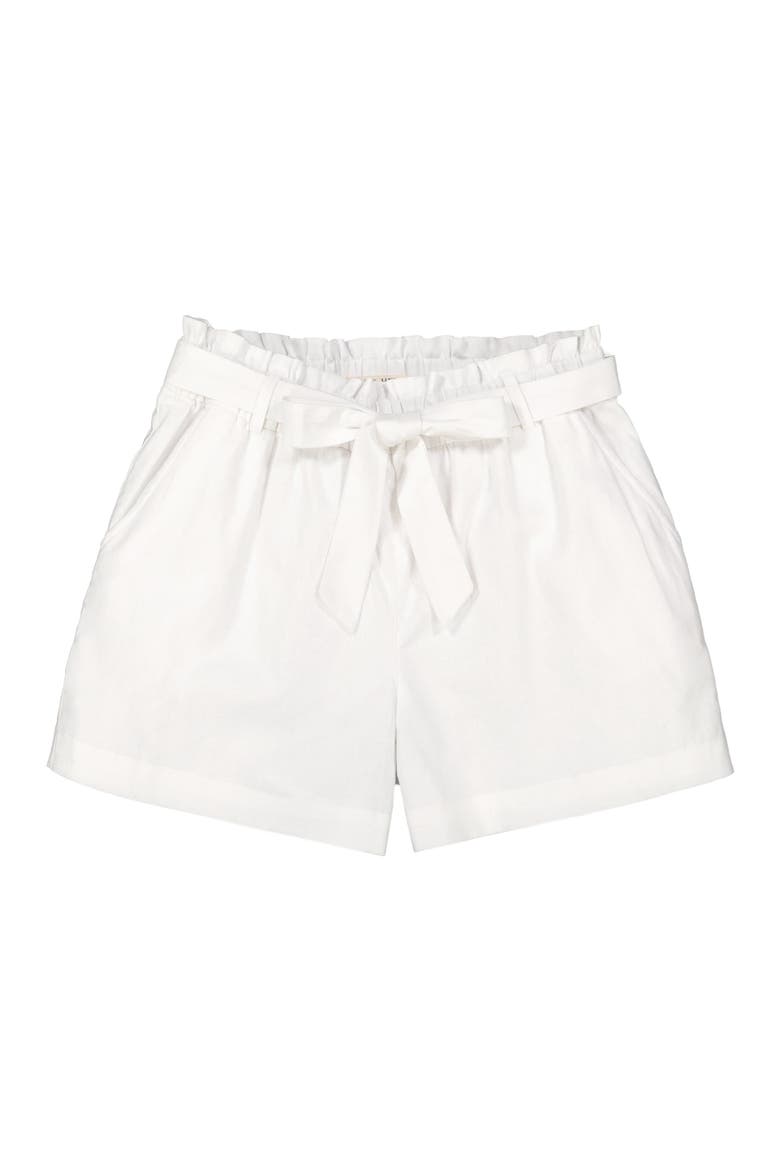Womens' Cinched Waist Short, Alternate, color, White Linen